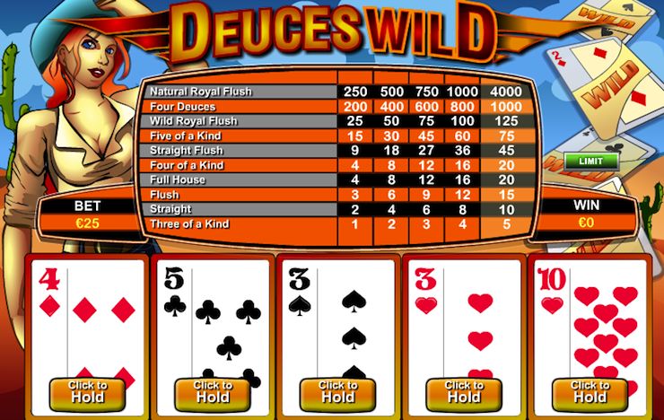 Play Deuces Wild